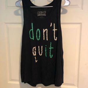 “Don’t quit” racerback tank